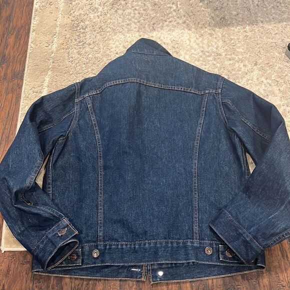 Vintage 80s Levis Denim Jean 70506 0216 Trucker Jacket Size 42 Made in Canada - Picture 7 of 10
